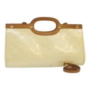 Pre-owned Leather handbags Louis Vuitton Vintage , Beige , Dames