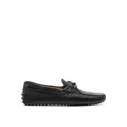 Leren Loafers met Strikdetail Tod's , Black , Heren