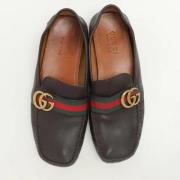 Pre-owned Leather flats Gucci Vintage , Brown , Heren