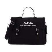 Canvas Recovery Schoudertas A.p.c. , Black , Heren