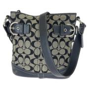 Pre-owned Canvas shoulder-bags Coach Pre-owned , Black , Dames