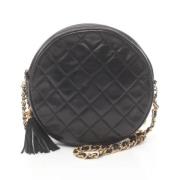 Pre-owned Leather chanel-bags Chanel Vintage , Black , Dames