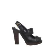 Pre-owned Leather heels Yves Saint Laurent Vintage , Black , Dames