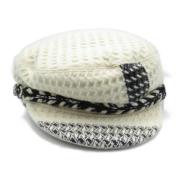 Pre-owned Fabric hats Chanel Vintage , White , Dames