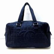 Pre-owned Canvas chanel-bags Chanel Vintage , Black , Dames