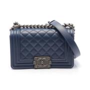 Pre-owned Fabric chanel-bags Chanel Vintage , Blue , Dames