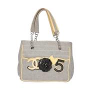 Pre-owned Leather chanel-bags Chanel Vintage , White , Dames