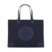 Blauwe Shopper met Handvatten Tory Burch , Blue , Dames