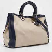 Pre-owned Canvas dior-bags Dior Vintage , Blue , Dames