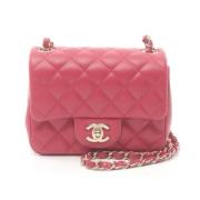 Pre-owned Leather chanel-bags Chanel Vintage , Red , Dames