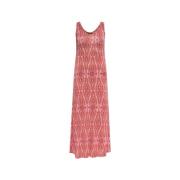 Jurk met decoratieve print en bandjes Etro , Red , Dames