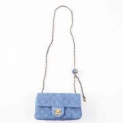 Pre-owned Canvas chanel-bags Chanel Vintage , Blue , Dames