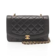 Pre-owned Leather chanel-bags Chanel Vintage , Black , Dames