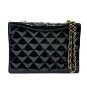 Pre-owned Leather chanel-bags Chanel Vintage , Black , Dames