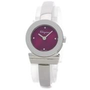 Pre-owned Stainless Steel watches Salvatore Ferragamo Pre-owned , Purp...