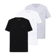 Drie-Pack T-Shirts Beugel AllSaints , Multicolor , Heren