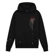 Zwarte hoodie Mm1-Aw24-15 Herenlions , Black , Heren