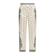 Broek met decoratief patroon Etro , Beige , Dames