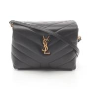 Pre-owned Leather shoulder-bags Yves Saint Laurent Vintage , Black , D...