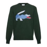 Trui met logo Lacoste , Green , Heren