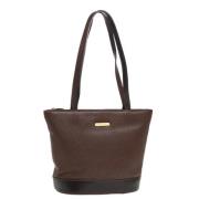 Pre-owned Leather shoulder-bags Burberry Vintage , Brown , Dames