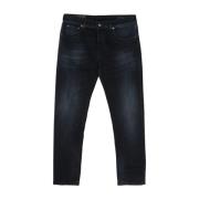 Middernachtblauwe Denim Broek Dondup , Blue , Heren