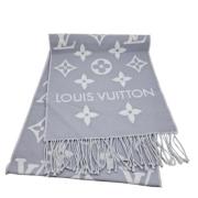 Pre-owned Wool scarves Louis Vuitton Vintage , Gray , Dames