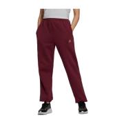 Bordeaux Sportieve Sweatpants Klassieke Pasvorm Adidas , Red , Dames