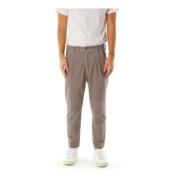 Tapered Fit Broek met Plooien Drykorn , Beige , Heren