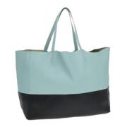 Pre-owned Leather totes Celine Vintage , Blue , Dames