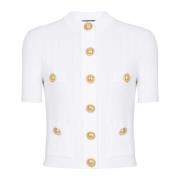 4-pocket gebreide vest Balmain , White , Dames