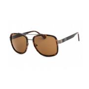 Bruine Metalen Zonnebril Guess , Brown , Heren