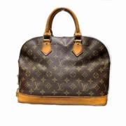 Pre-owned Canvas handbags Louis Vuitton Vintage , Brown , Dames