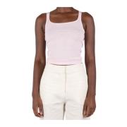 Geribbelde tanktop voor vrouwen Jacquemus , Pink , Dames