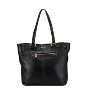 Pre-owned Leather prada-bags Prada Vintage , Black , Dames