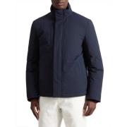 Stretch Heren Blauwe Jas Woolrich , Blue , Heren