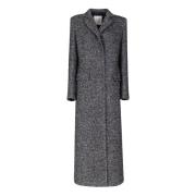 Geruite Enkellange Jas MVP wardrobe , Gray , Dames