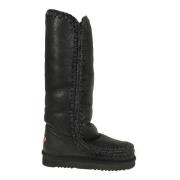 Gebroken Zwart Grijs Eskimo Winterlaarzen Mou , Black , Dames