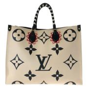 Pre-owned Leather louis-vuitton-bags Louis Vuitton Vintage , Beige , D...