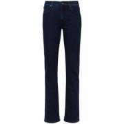 Midnight Blue Skinny Cut Denim Jeans Hand Picked , Blue , Dames