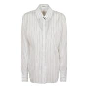 Stijlvolle damesoverhemd C043 Brunello Cucinelli , White , Dames