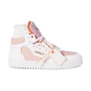 Witte Nude High Top Sneaker Off White , White , Dames