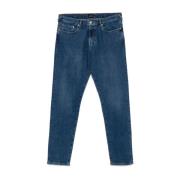 Blauwe Denim Jeans Tapered Been Paul Smith , Blue , Heren