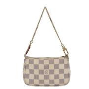 Pre-owned Canvas clutches Louis Vuitton Vintage , Beige , Dames