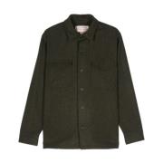 Bosgroene Wollen Jas Filson , Green , Heren