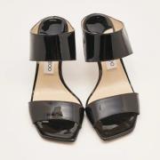 Pre-owned Fabric sandals Jimmy Choo Pre-owned , Black , Dames