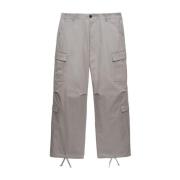 Grijze Cargo Trekkoord Broek Msgm , Gray , Heren