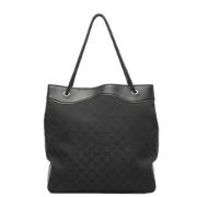 Pre-owned Canvas totes Gucci Vintage , Black , Dames