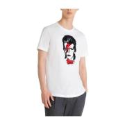 David Bowie T-shirt Antony Morato , White , Heren