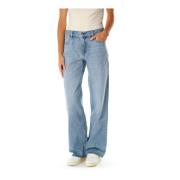 Loszittende jeans met middelhoge taille G-star , Blue , Dames